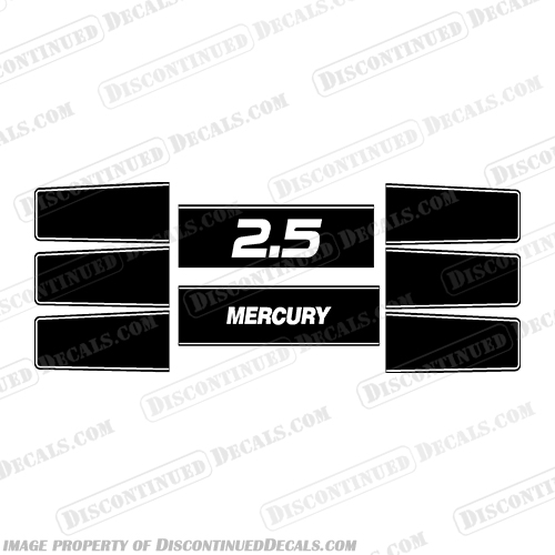 Mercury Racing Air Dam Decal Kit  mercury, decals, 260, hp, 2.5, offshore, racing, custom, built, engine, stickers, Mercury, Racing, Air, Dam, Decals, for, SS, or, ProMax, outboard, motor, engine, decal, sticker, kit, set