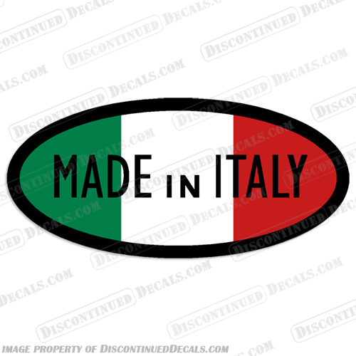 Harley Davidson "Made in Italy" Tri-color Decal harley, davidson, tri, color, logo, decal, motor, cycle, motorcycle, street, bike, tank, fuel, engine, 