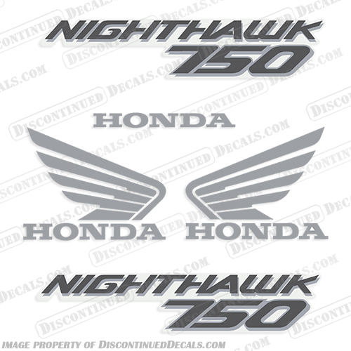 Honda Nighthawk 750 Motorcycle Gas Tank Decals - 1991-2003  nighthawk, night, hawk, 750, motorcycle, decal, decals, gas, tank, stickers, vintage, bike, 1991-2003, 2003, 1991, 92, 93, 94, 95, 96, 97, 98, 99, 2000, 01, 02, 03, 