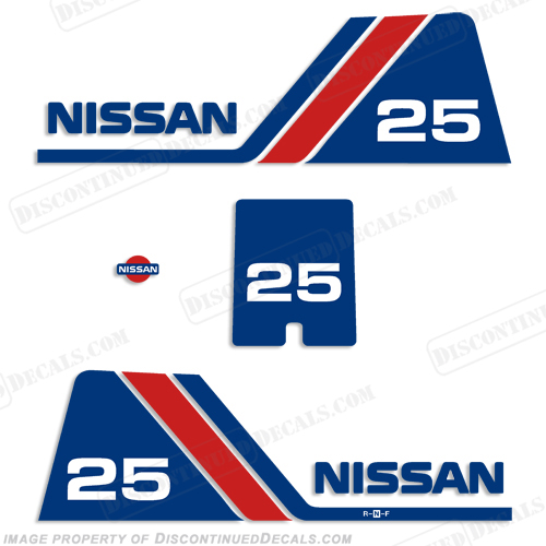 Nissan 25hp Decal Kit - 1984 - 1995 INCR10Aug2021