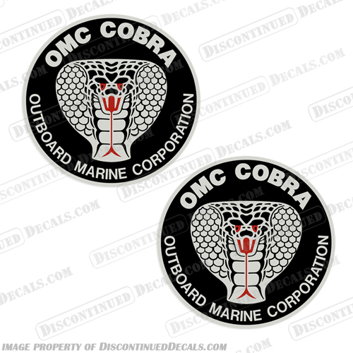 OMC Cobra Outboard Marine Company Outdrive Decal Kit 