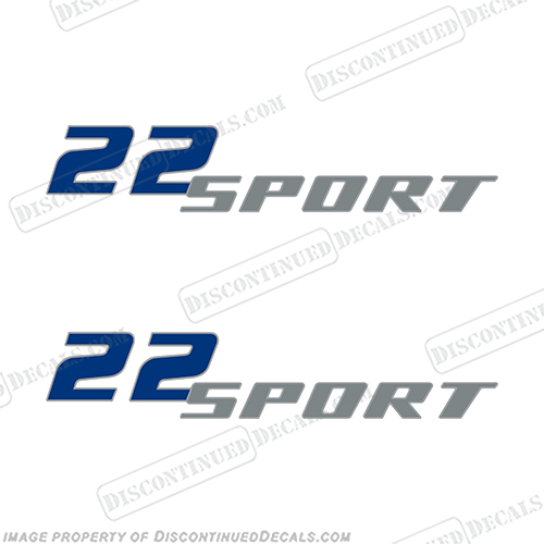 Pro-Line 22 Sport (2000) Decal Kit  - (set of 2) pro, line, proline, 20-sport,20, pro-line, 22, sport, boat, cabin, helm, console, decal, sticker, label, INCR10Aug2021