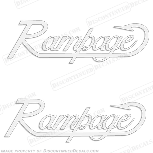 Rampage Boat Decals (Set of 2) - Any Color INCR10Aug2021