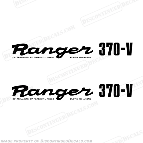 Ranger 370-V 1980's Style Decals (Set of 2) - Any Color! INCR10Aug2021