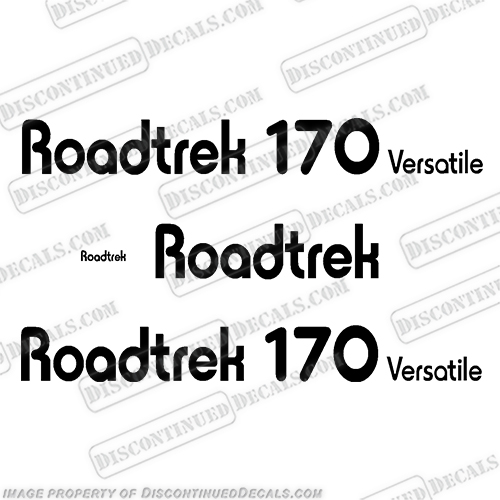 RoadTrek 170 Versatile RV Decals - Any Color!   road, trek, 170, versatile, popular, popular, rv, conversion, van, sticker, label, logo, decal, kit, set, marking, INCR10Aug2021