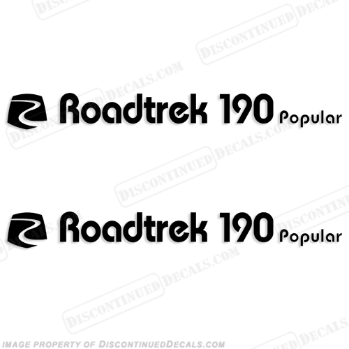 RoadTrek 190 Popular w/Logo RV Decals (Set of 2) Any Color! INCR10Aug2021