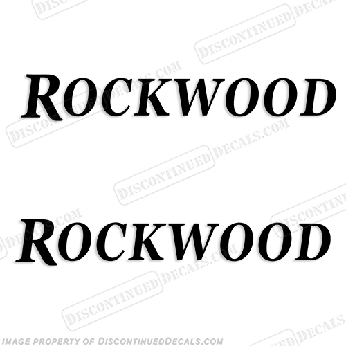 Rockwood RV Logo Decals - (Set of 2) Any Color! rock, wood, INCR10Aug2021