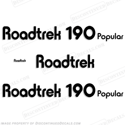 RoadTrek 190 Popular RV Decals - Any Color! INCR10Aug2021
