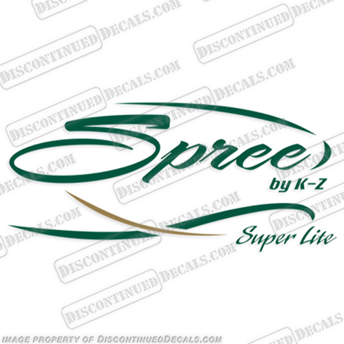 Spree Super Lite Trailer Camper RV Decal Package by K-Z  k, z, recreational, vehicle, INCR10Aug2021