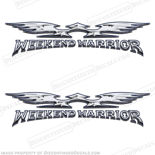 Weekend Warrior RV Logo Decals (Set of 2) INCR10Aug2021