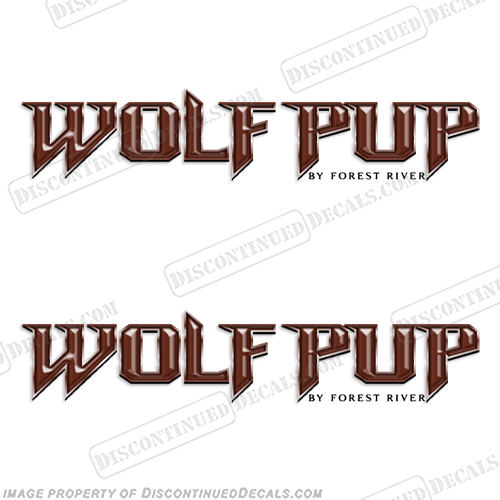 Wolfpup by Forest River RV Decals (Set of 2) wolf, pup, INCR10Aug2021