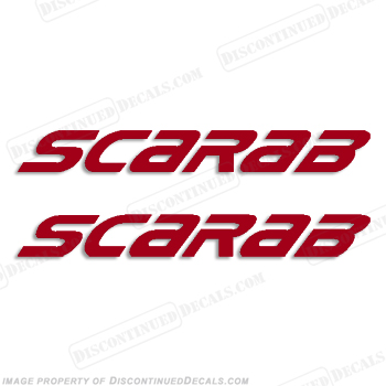 Scarab Wellcraft Boats Logo Decals - 1 Color INCR10Aug2021
