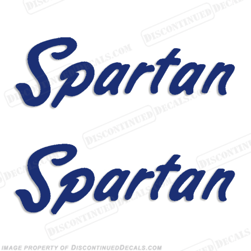 Spartan Boat Trailer Decals (Set of 2) - Early 1970's INCR10Aug2021