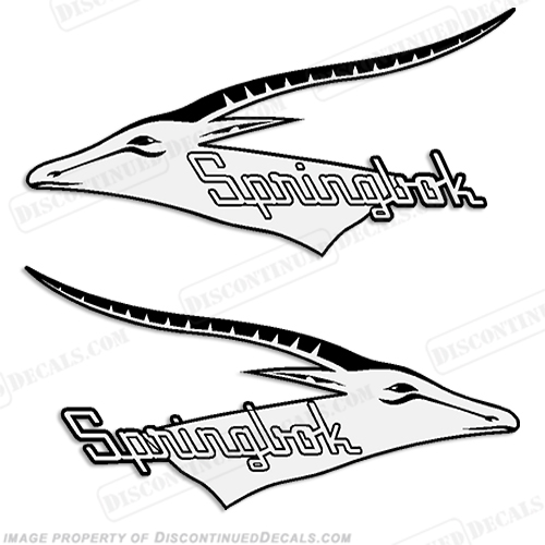 Springbok Boat Logo Decals - 1970s (Set of 2) INCR10Aug2021