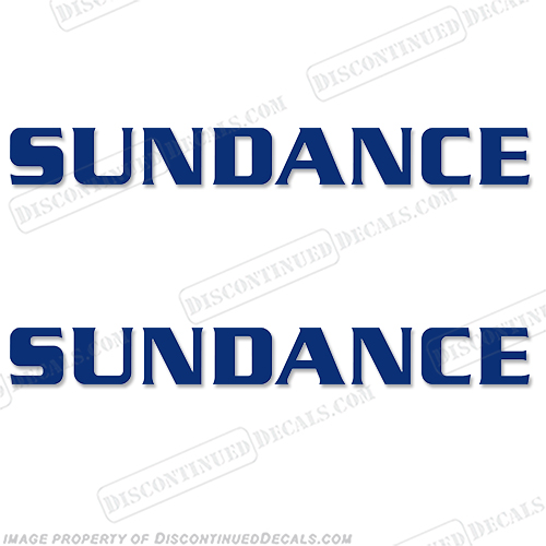 Sundance RV Logo Decals - (Set of 2) Any Color! sun, dance, sundance, heartland, heart, land, rv, camper, motorhome, fifth, wheel, travel, trailer, coach, caravan, decal, sticker, kit set.