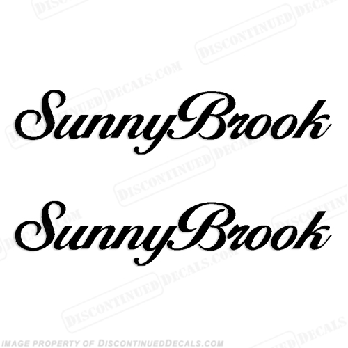 SunnyBrook RV Decals (Set of 2) - Any Color! sunny brook, sunny-brook, sunnybrooke, sunny-brooke, sunny brooke, INCR10Aug2021 