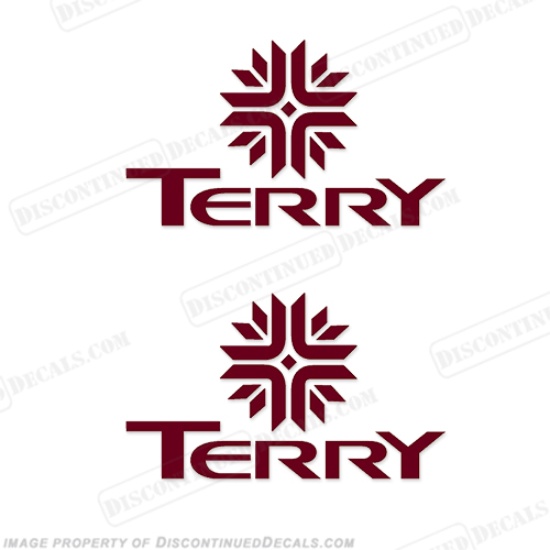Terry RV Logo Decals (Set of 2) - Any Color! INCR10Aug2021
