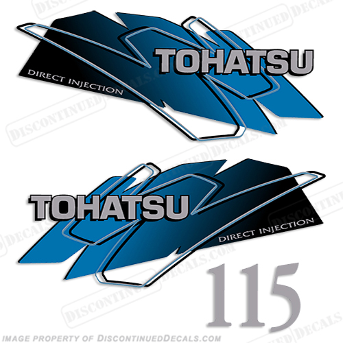 Tohatsu 115hp Decal Kit - Blue INCR10Aug2021