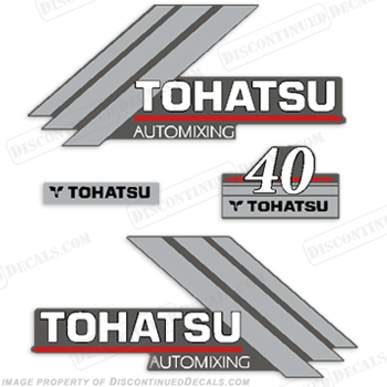 Tohatsu 40hp Automixing Decal Kit INCR10Aug2021