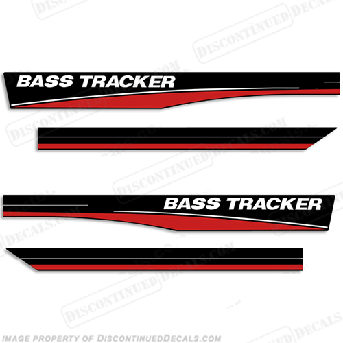 Bass Tracker 16' Boat Decals - Red INCR10Aug2021