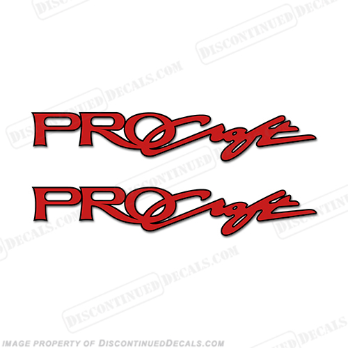 Tracker Marine Pro Craft Boats Logo Decals 47" - Red  INCR10Aug2021