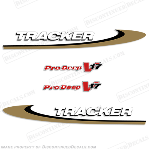 Bass Tracker Pro Deep V17 Decal Kit INCR10Aug2021