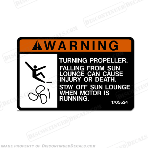 Warning Decal - Turning Propeller... INCR10Aug2021