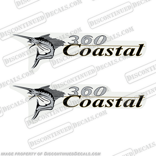 Wellcraft Coastal 360 Logo Boat Decals (Set of 2)  INCR10Aug2021