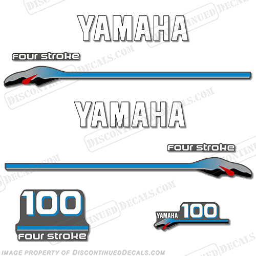 Yamaha 100hp 4-stroke 2000 Model Decals INCR10Aug2021