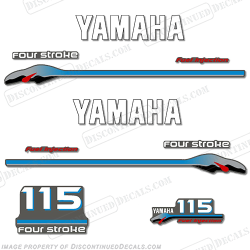 Yamaha 115hp 4-stroke 2000 Model Decals INCR10Aug2021