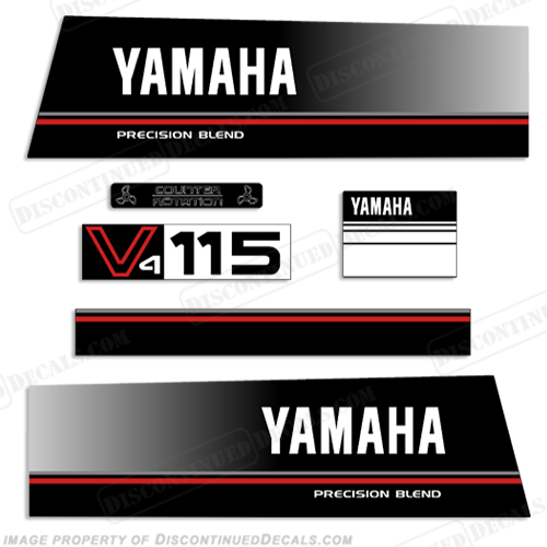 Yamaha 115hp Precision Blend Decals INCR10Aug2021