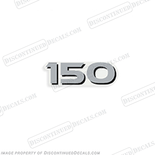 Single "150" Decal - Front for Yamaha Outboard INCR10Aug2021