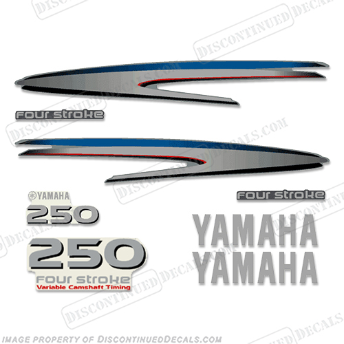 Yamaha 250hp FourStroke Decal Kit four stroke, 4-stroke, 4 stroke, four-stroke, 4stroke, 4, stroke, 250, INCR10Aug2021