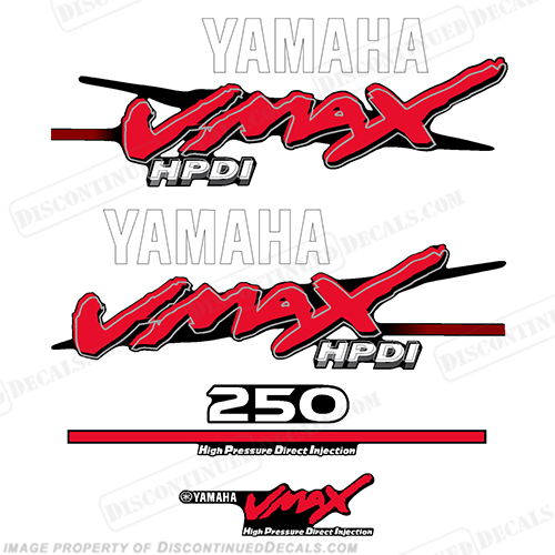 Yamaha 250hp VMAX HPDI Decals INCR10Aug2021