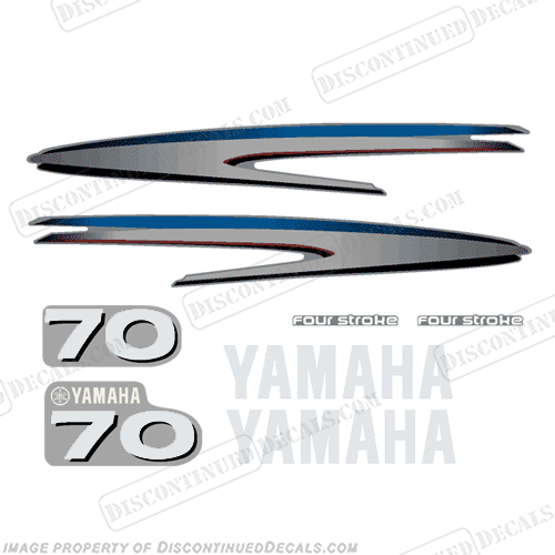 Yamaha 70hp 4-Stroke Decal Kit - 2002 - 2006+ INCR10Aug2021