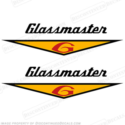 Glassmaster Boat Decals (Set of 2) - Yellow INCR10Aug2021