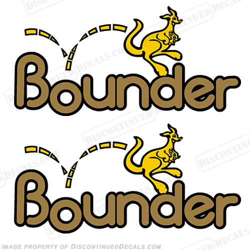 Bounder RV Decals (Set of 2) - Yellow/Gold INCR10Aug2021