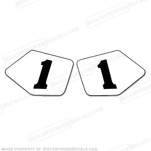 Ducati 888 SP4 Number Plate #1 Decals INCR10Aug2021