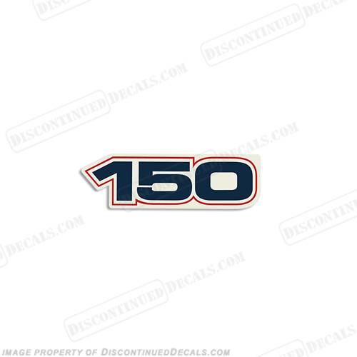 Evinrude Single "150" E-Tec Decal INCR10Aug2021