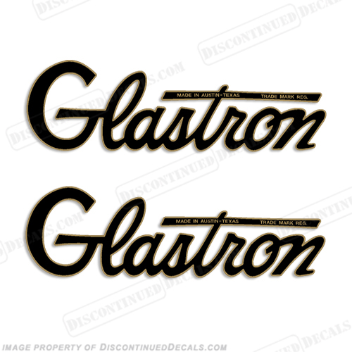 Glastron Boat Decals - 1964 (Set of 2) - 2-Color INCR10Aug2021