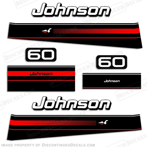 Johnson 1996 60hp Decal Kit INCR10Aug2021