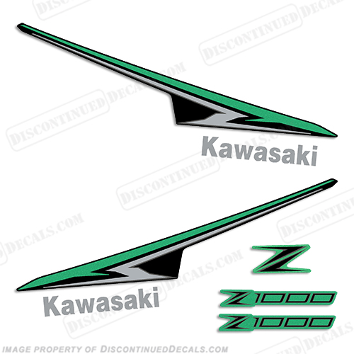 Kawasaki Z 1000 Motorcyle Decals - 2013 INCR10Aug2021