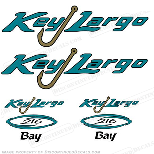 Key Largo 216 Bay Boat Decal Package INCR10Aug2021