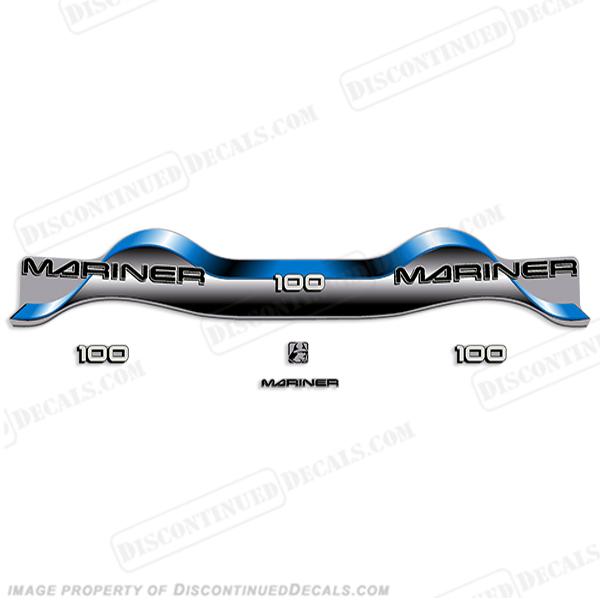 Mariner 100hp Decal Kit - Blue INCR10Aug2021
