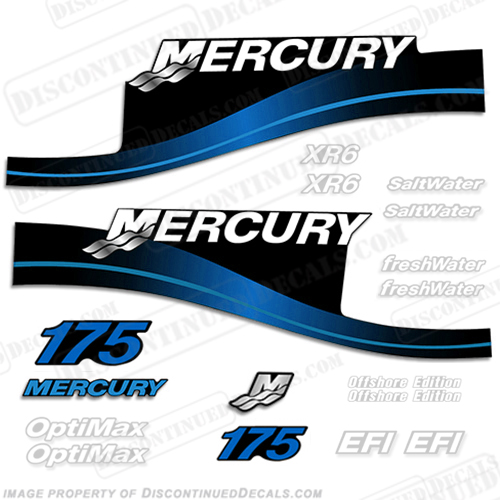 Mercury 175hp Decal Kit - 1999-2004 All Models Available (Blue) 175 decals, mercury 175 hp, mercury saltwater, mercury saltwater decals, mercury freshwater decals, mercury efi decals, mercury optimax decals, mercury xr6 decals, mercury offshore edition decals, mercury efi saltwater decals, mercury optimax saltwater decals, mercury efi freshwater decals, mercury efi saltwater decals, mercury saltwater, mercury freshwater, mercury efi, mercury optimax, mercury xr6, mercury offshore edition, mercury efi saltwater, mercury optimax saltwater, mercury efi freshwater, mercury efi saltwater, merc decals, merc 175, merc 175 decals, optimax saltwater, efi saltwater, offshore edition, xr6, efi freshwater, mercury 175 optimax saltwater, mercury 175 optimax saltwater decals