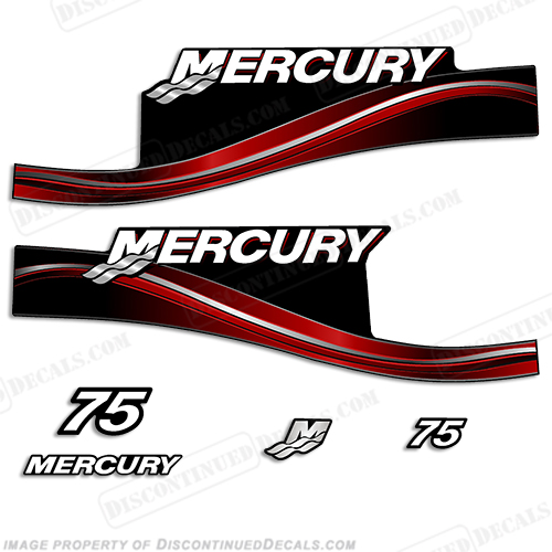 Mercury 75hp ELPTO Decal Kit - 2005 INCR10Aug2021