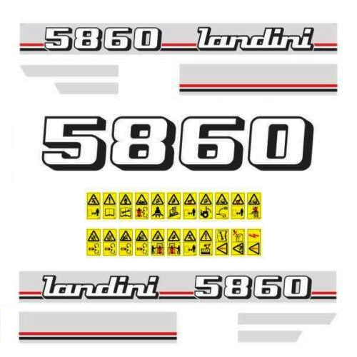 Landini 5860 Tractor Decal Kit 