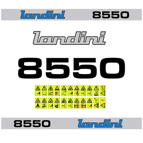 Landini 8550 Tractor Decal Kit 