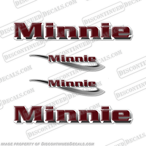 Winnebago Minnie RV Decal Package (Set of 4) -  2005 winebago, minnie. winnie, rv, camper, motor, home ,coach, motorcoach, motorhome, recreational, vehicle
