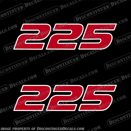 Mercury ProXS 225 2019 and Up Decals - (Set of 2) 2-Colors Mercury, ProXS, 225, 2019, 2019+, Decal, Decals, 2, Color, 2 Color, 2 Colors, 2-Color
